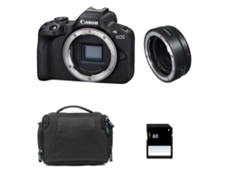 Cámara Canon Eos R50 + Bolsa + Tarjeta SD de 8 GB + Adaptador Eos R