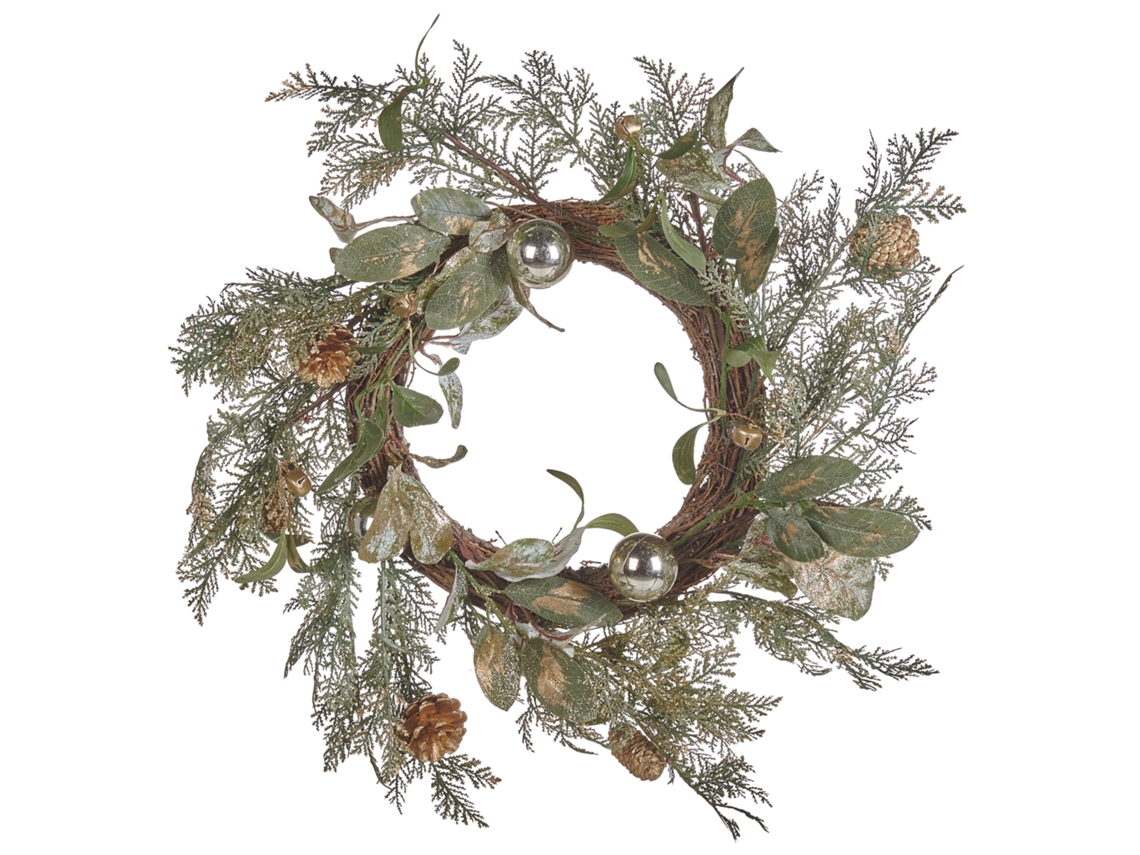 Accesorio decorativo BELIANI Hovila de Material sintético Verde 45x45x10