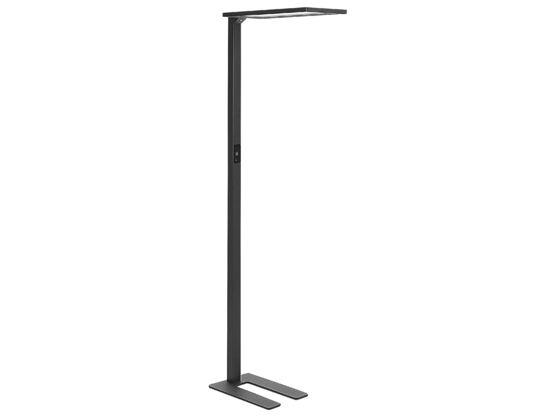 Lámpara de pie BELIANI Orion de Aluminio Negro 61x30x196