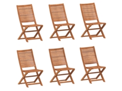 Maison Exclusive - Sillas Jardín Reclinables 6 Uds Madera Maciza Acacia 51x66x95cm