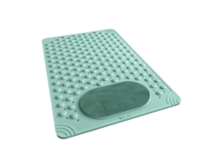 Alfombra De Baño Antideslizante Con Potentes Ventosas Y Orificios De Drenaje Para Ducha Y Masaje De Pies (verde/50x80cm) Gertiz