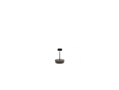 Lámpara de mesa LED Swap mini pro negra recargable y regulable ZAFFERANO