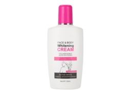 Crema corporal blanqueadora, leche iluminadora e hidratante