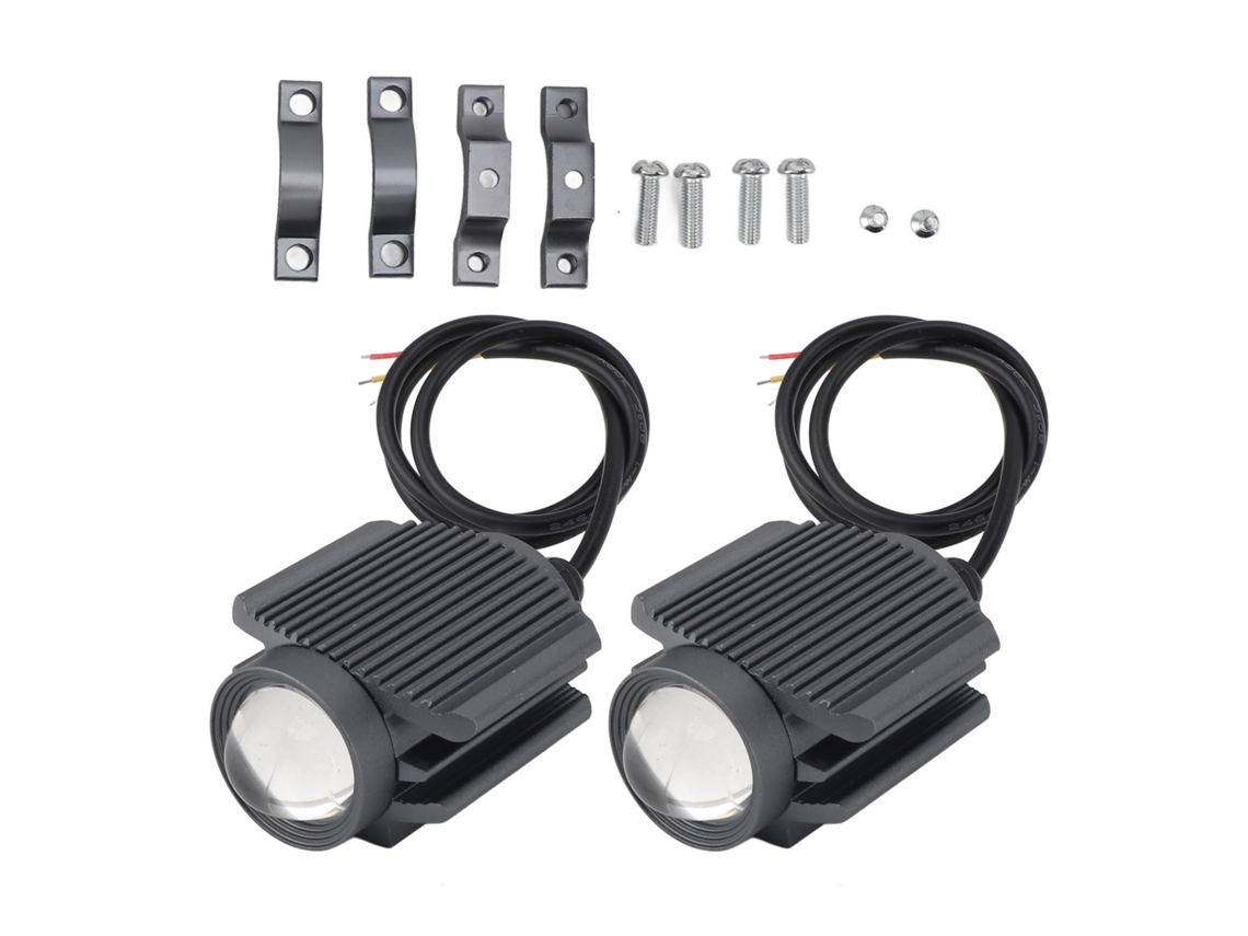 Rebe-2pcs Focos De Motocicleta Led Ip67 Impermeable Luz Lejana Y Cercana Ultra Brillante Faros De Niebla Para Accesorios Dc12‑80v