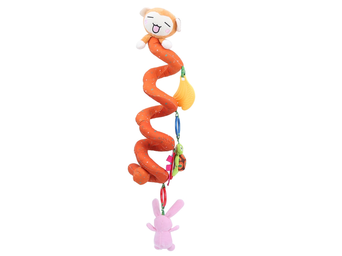 Juguete Colgante En Espiral Para Cochecitos Con Pista De Peluche Interactiva Para Bebés.