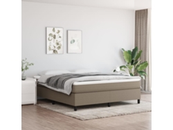 Cama Sin Colchón Tela Gris Taupe 180x200 Cm