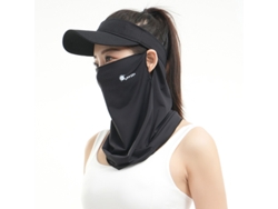 Mascarilla solar para exteriores CZHHMART, protección UV, tejido transpirable y refrescante, color negro.