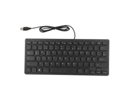 Mini Teclado Usb Con Cable De 78 Teclas, Estilo Alemán, Ultrafino Y Silencioso, Para Ordenadores De Sobremesa Y Portátiles.
