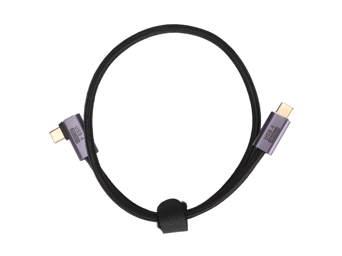 Cable De Datos Usb-c A Usb-c Con Ángulo De 90 Grados, Carga Rápida De 100 W, 50 Cm, Resistente Al Desgaste.