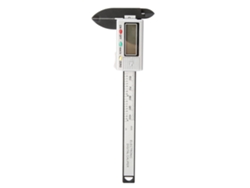 Calibrador Digital De Fibra De Carbono De 0-100 Mm Con Pantalla Lcd, Alta Precisión, 4" Plateado