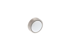 Pomo Para Muebles De Zamac Y Porcelana Diámetro 34mm Barniz Níquel Satinado Lote De 25