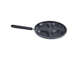 Sartén Multifuncional Antiadherente De 4 Agujeros De 24,5 Cm Para Desayunos Y Cocina.