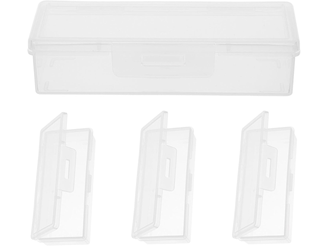 Portátil 4 Hisopos Algodón Pp Diseño Transparente Almacenamiento Versátil Durante Viajes Caja Casa