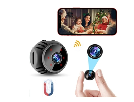 Cámara espía oculta Mini 1080P Cámara inalámbrica WiFi con video en vivo Cámara de vigilancia de seguridad para el hogar con detección de movimient...