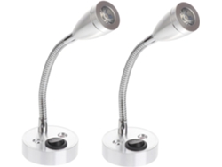 Piezas Lampe De Chevet Led À Col Cygne Flexible Lumière Blanche Pour Lecture Chambre Bureau Design