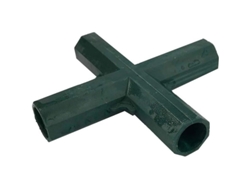 Conector De Esquina 4 Vías Para Marco De Invernadero Muebles 16mm Interior 4 Piezas De Plástico