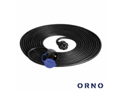 Cable de extensión eléctrica 3G de 1,5 mm, 1 conector Schuko de 20 m, rojo y dorado