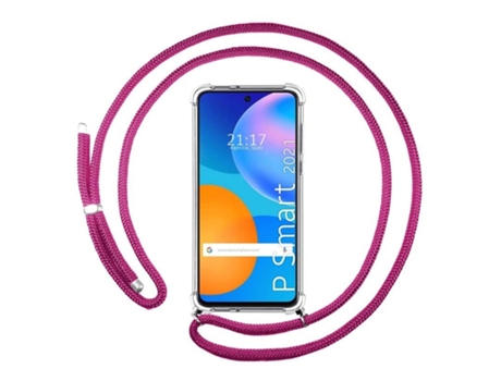 Carcasa Huawei P Smart 2021 TUMUNDOSMARTPHONE Colgante Rosa