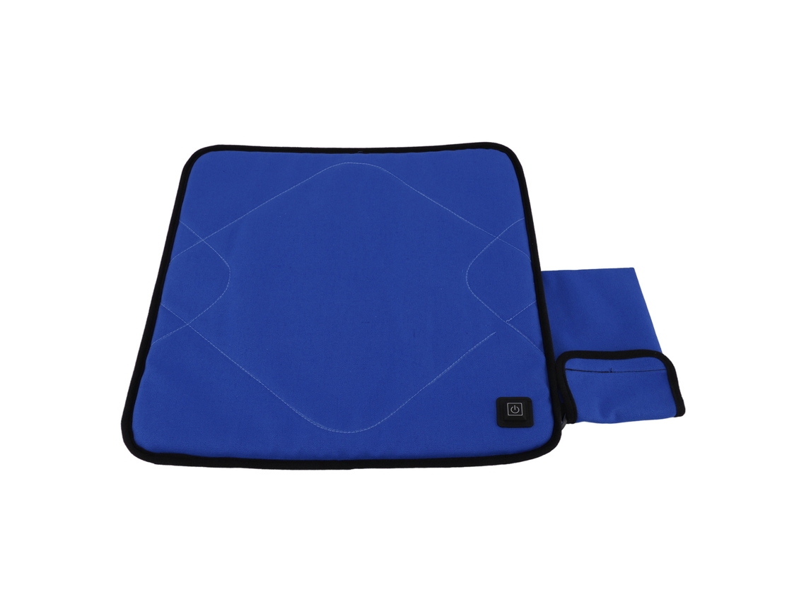 Cojín de asiento calefactable portátil con USB y temperatura ajustable (azul zafiro)