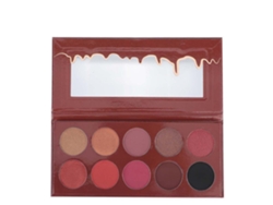 Paleta de sombras de ojos mate de larga duración Sunflare de 10 colores
