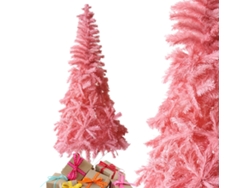 Árbol de Navidad KLACK PVC de Alta Calidad para Decoración Interior - Reutilizable y Fácil de Montar 150 cm Rosa