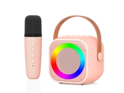 Máquina de karaoke para niños con micrófono y luz LED, mini altavoz Bluetooth portátil, regalo ideal para niños de 4, 5, 6, 7, 8 y 9 años Yizhood
