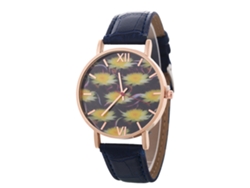 Reloj De Pulsera De Aleación Con Dial Redondo Analógico De Cuarzo (azul Real)