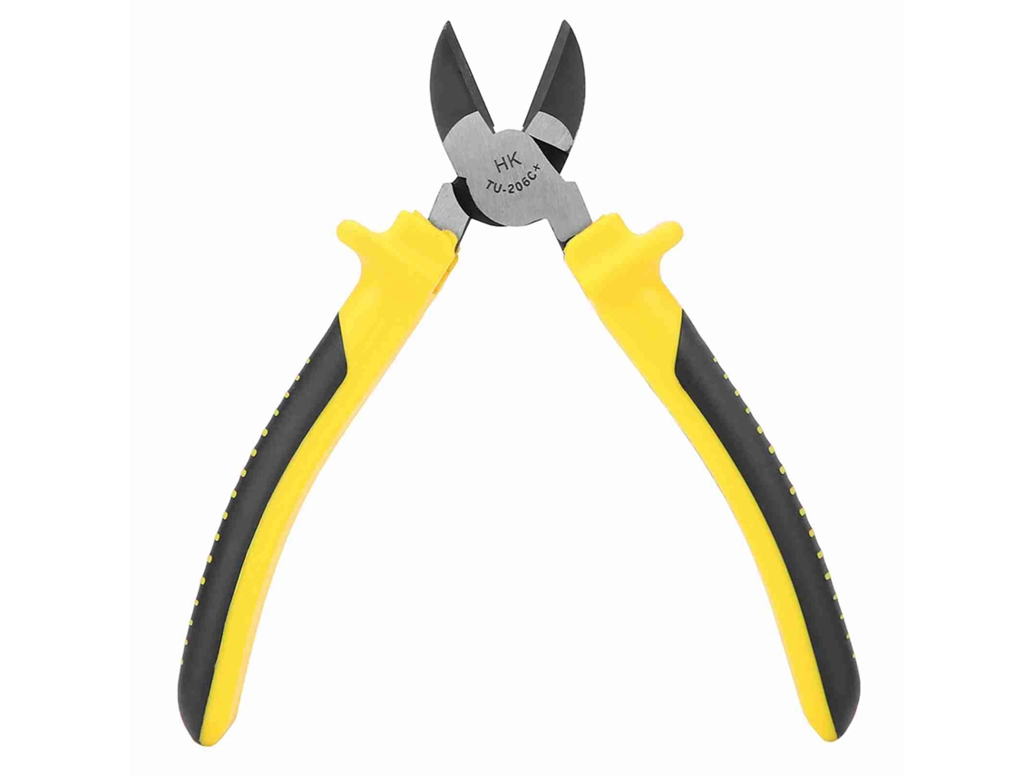 Alicates de corte diagonal de 6 pulgadas para cables y alambres, herramienta de corte lateral TU-206C+