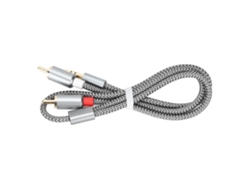 Cabo Adaptador Áudio 3,5mm Para 2rca Sem Perdas Estéreo Blindado Splitter Para Laptops Desktops