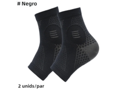 Calcetines de compresión de doble capa para neuropatía con protección para el tobillo, calcetines de compresión antifatiga para soporte del pie Mdug (Negro XL)