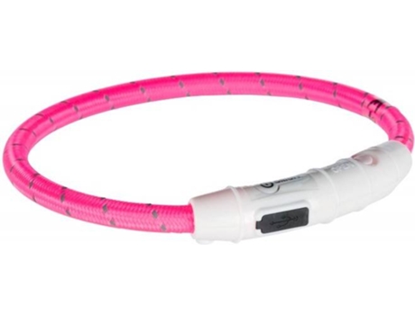 Collar para Perros TRIXIE Flash Light Usb Rosa (M-L)