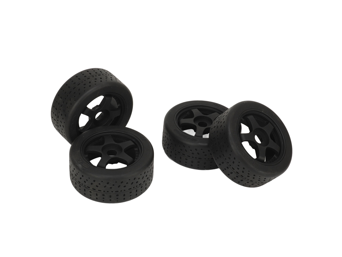4 Neumáticos De Goma Para Coches Rc Con Textura Irregular Y Fuerte Adherencia Para Escalas 1/8 Y 1/10