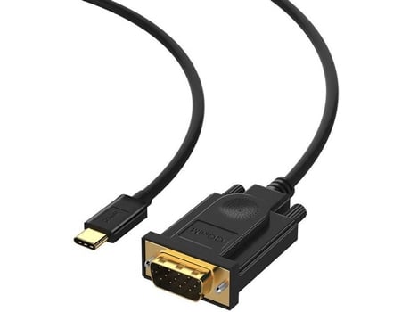 Cable QGEEM QG-UA17 (USB C-VGA - 1.8 m - Negro)