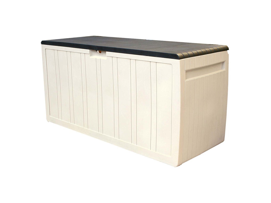 Caixa de Armazenamento Ao Ar Livre de Resina Top 270L Dourado 117 X 45.5 X 57 Cmgardiun