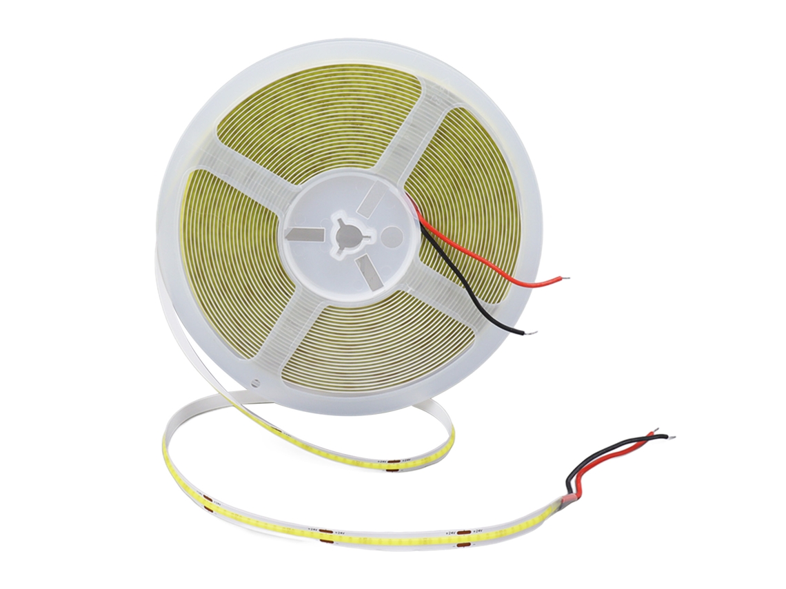2026-tira Led Cob 10m 110lm 252 Perlas De Luz Cortable Flexible Autoadhesiva 3000k Blanco Cálido