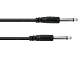 Cable Jack OMNITRONIC 6.3 Mono 0.5m bk