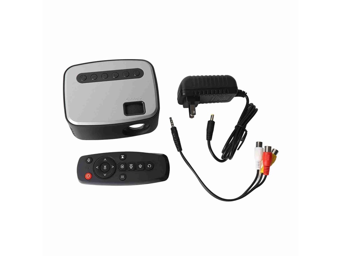 Projetor Portátil 1080p Led Usb Hd Home Cinema Media Player 320x240 Pixels Fácil De Transportar