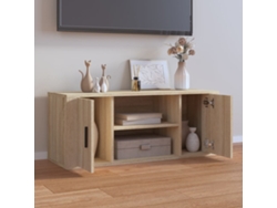Estantería/Mueble para TV 100X35X40 cm de Madera Procesada Roble Sonoma