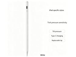Lápiz Capacitivo Para Ipad Con Presión De Inclinación Y Carga Tipo C Punta Reemplazable