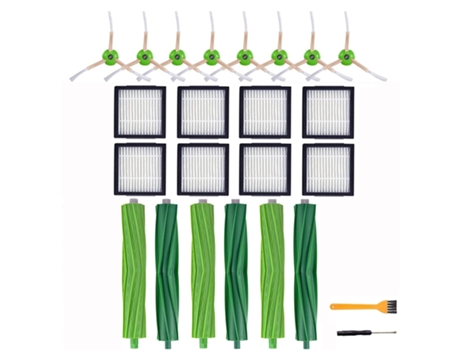 Para Irobot Roomba I7 E5 E6 I Series Robot aspirador repuesto 21 piezas cepillo rodante cepillo lateral de filtro Hepa