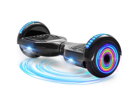 Hoverboard NEI-WAI z1+ Negro para Niños (Columna Bluetooth - Autonomía: 8/10 Km - Velocidad Máxima: 10 Km/H)