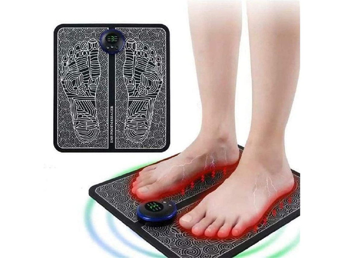 Masajeador De Pies Ems Recargable Con Usb, Estimulador Eléctrico Portátil, Alfombrilla De Masaje Para Pies.