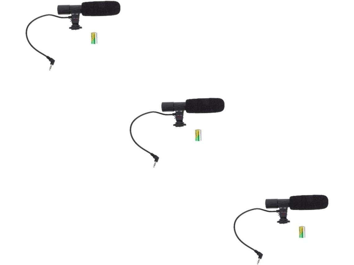 Juego De 3 Micrófonos Para Grabación De Vídeo - Accesorio Para Cámara