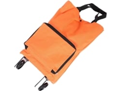 Carrito de compras portátil y plegable Yarnow con ruedas, interior espacioso y material de PVC, ideal para ir de compras y viajar.