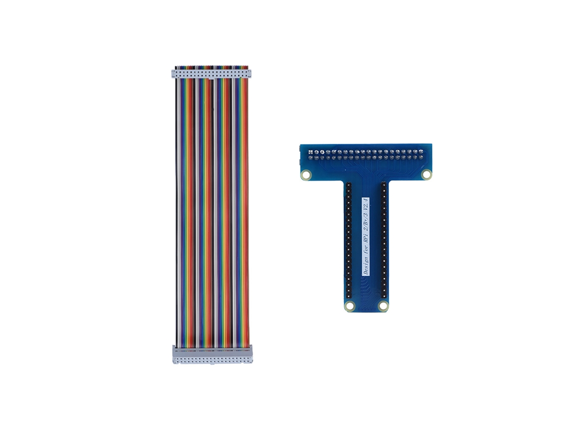 Tarjeta De Extensión Gpio T-type + Cable De Cinta De 40 Pines Para Raspberry Pi 1b+/2b/3b Banana Pi