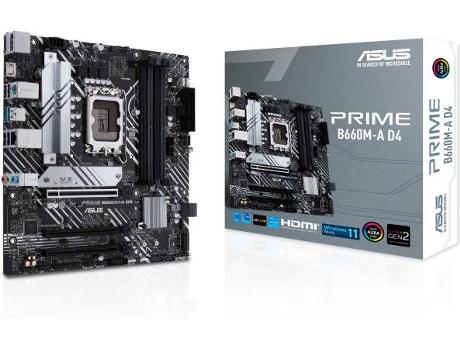Placa Base ASUS 124568 (Socket LGA 1200 - Intel B660 - Micro ATX)