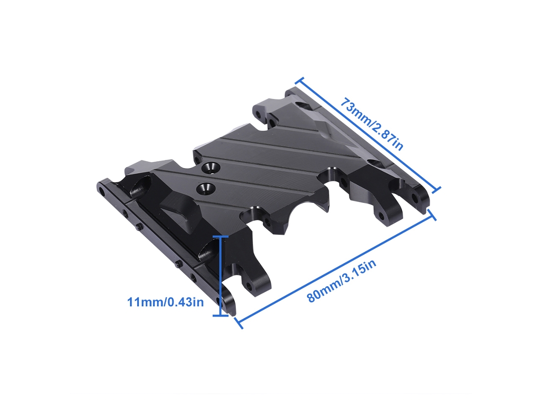 Placa Base Metálica Para La Caja De Cambios De Los Accesorios Del Coche Rc Crawler Axial Scx10ii 90046 90047