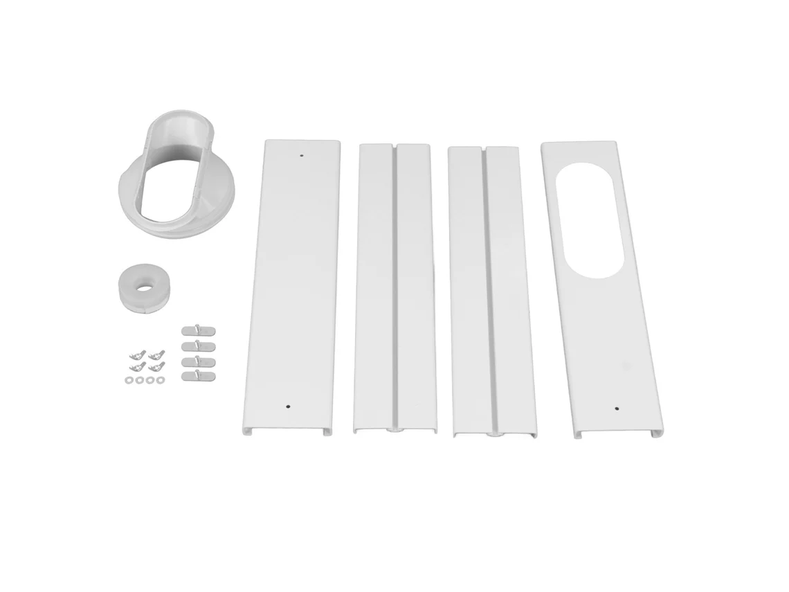 Kit De 4 Unidades De Aire Acondicionado Portátil Para Ventana, Pvc Abs Resistente Al Calor, Ajustable De 43 A 140 Cm Con Adaptador Universal.