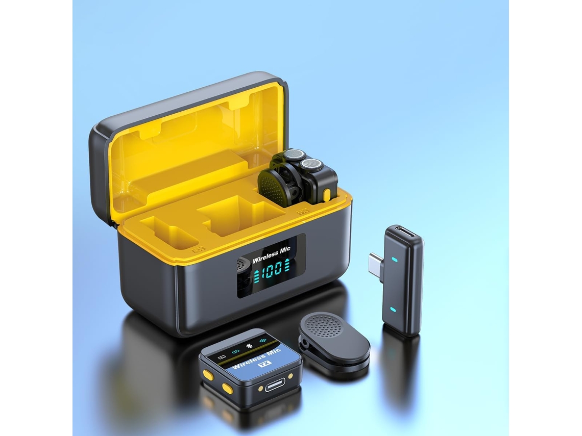 Mini Micrófono De Solapa Con Clip Bluetooth, Micrófono De Solapa Inalámbrico, Micrófono De Solapa Inalámbrico (negro)