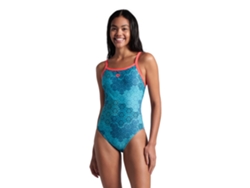Traje de baño W Camo Kikko Challenge Back Fluo Red Multi Arena